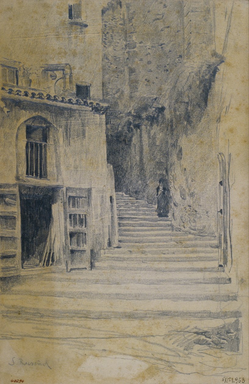 Köy Caddesi. Granada by Santiago Rusiñol