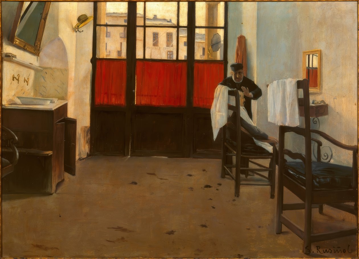 Puigcerdà kuaförü by Santiago Rusiñol