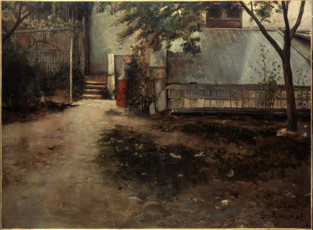 evimin avlusu by Santiago Rusiñol