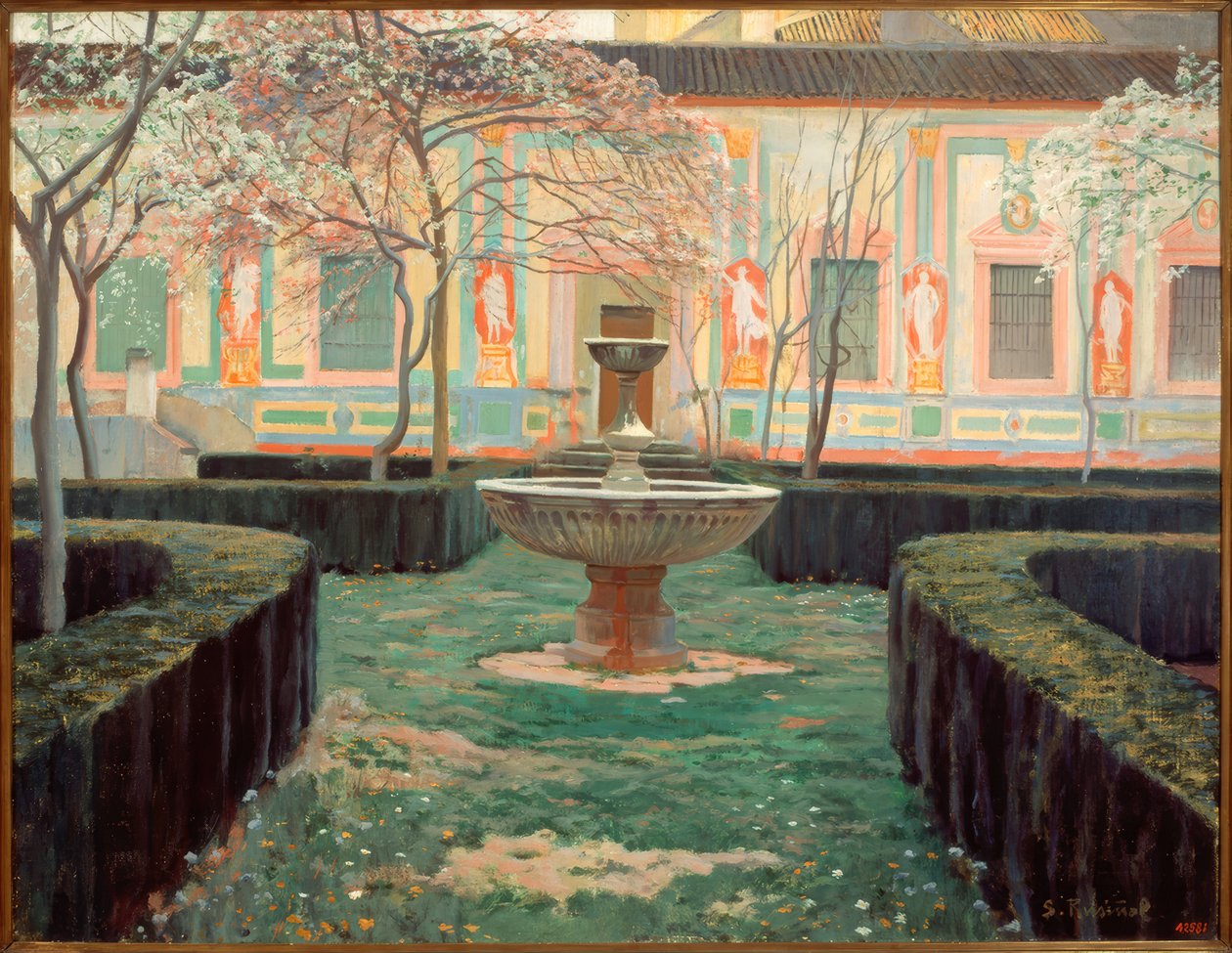 Terk edilmiş bahçe by Santiago Rusiñol