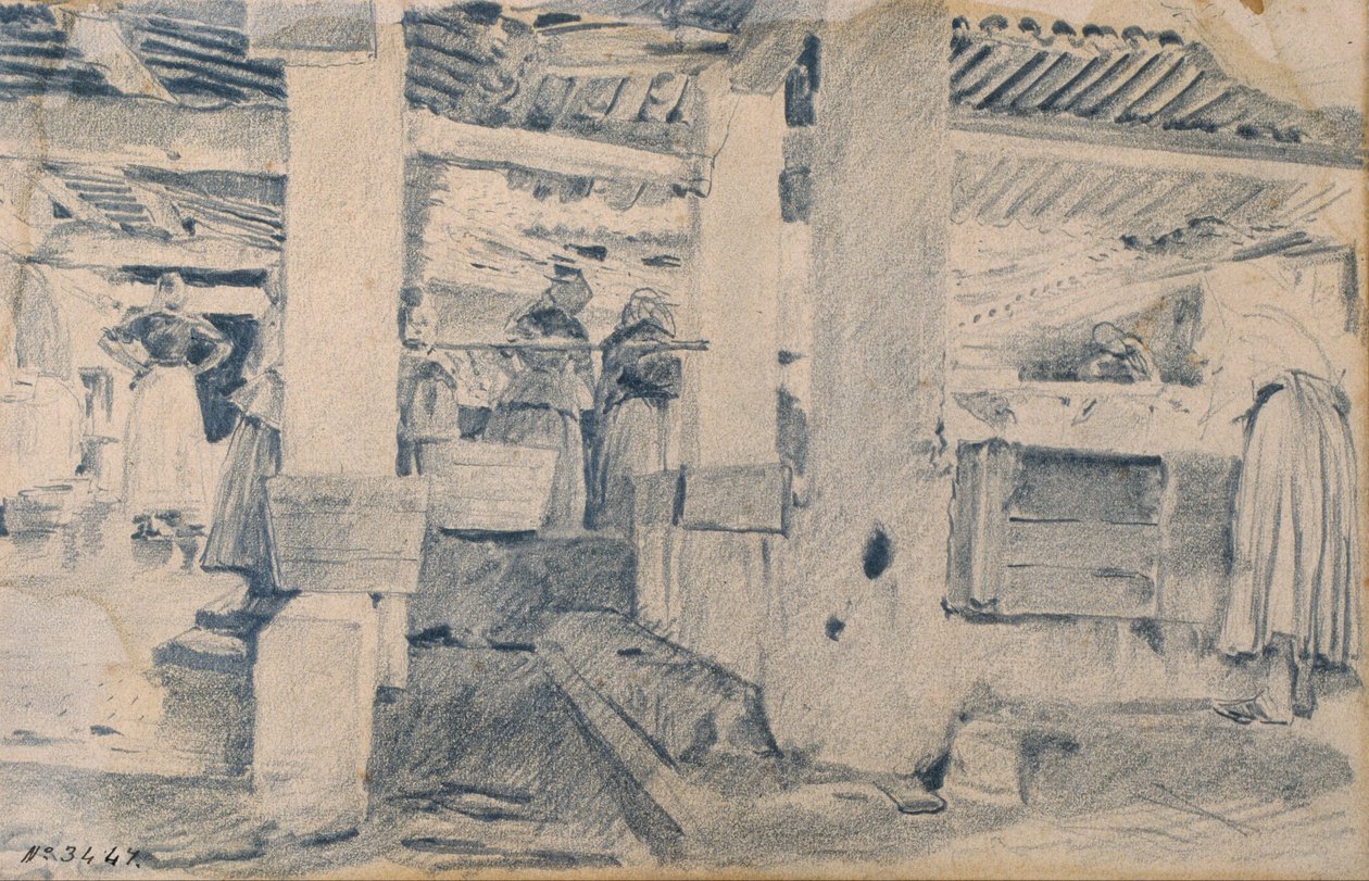 Yıkama Yeri İç by Santiago Rusiñol