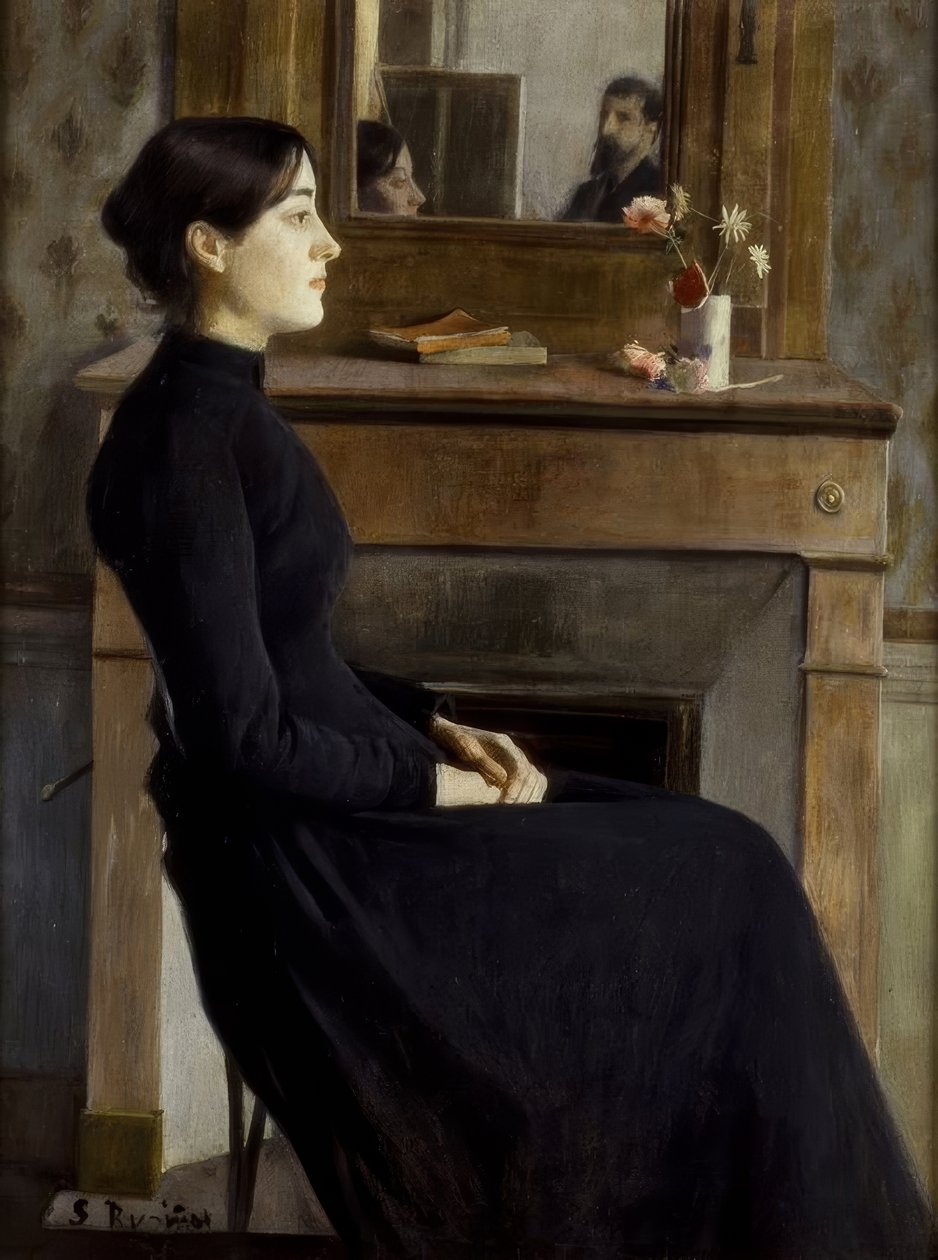 kadınsı figür by Santiago Rusiñol