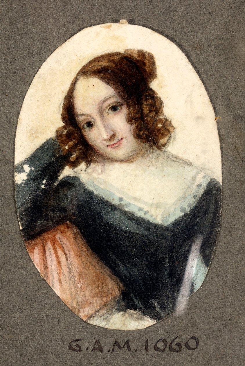 Casus bir gülümseme ile genç kız Boyama Santo Panario (1786-1871) 19. yüzyıl Genes, Galleria d
