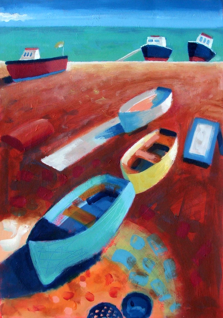 Devon (gemide akrilik) by Sara Hayward