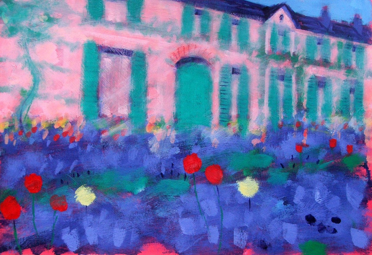 Giverny (gemide akrilik) by Sara Hayward