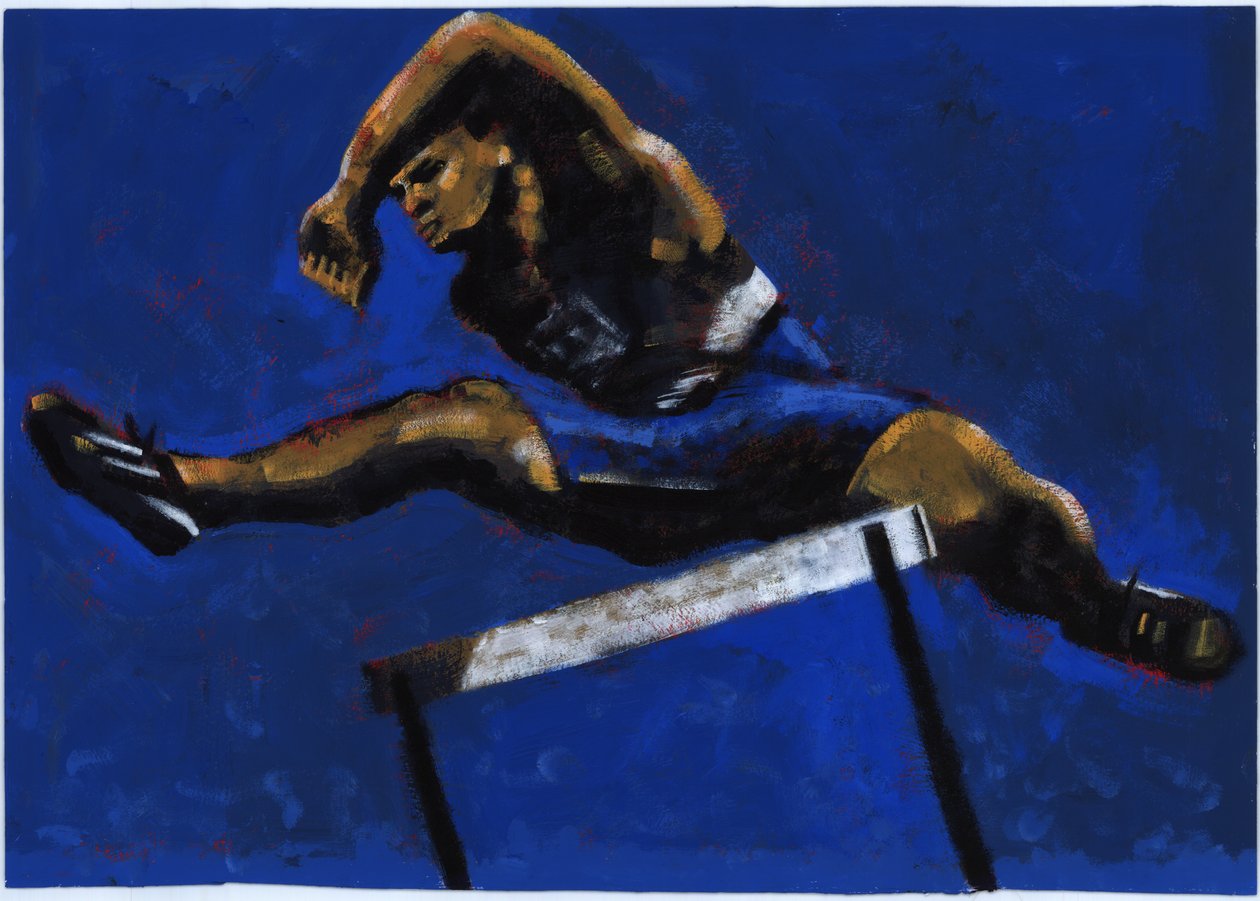 Hurdler, 2009 (akrilik) by Sara Hayward