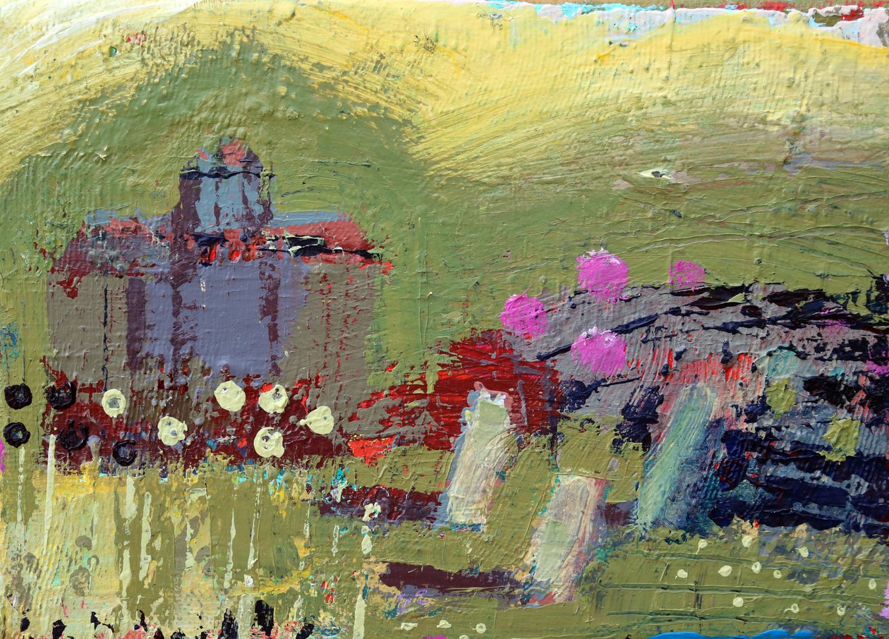 Iona manzara II, 2019 (tuval üzerine akrilik) by Sara Hayward