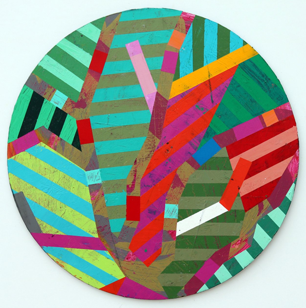 Twixt Heaven & Earth VI-A (dairesel tahta üzerinde akrilik) by Sara Hayward