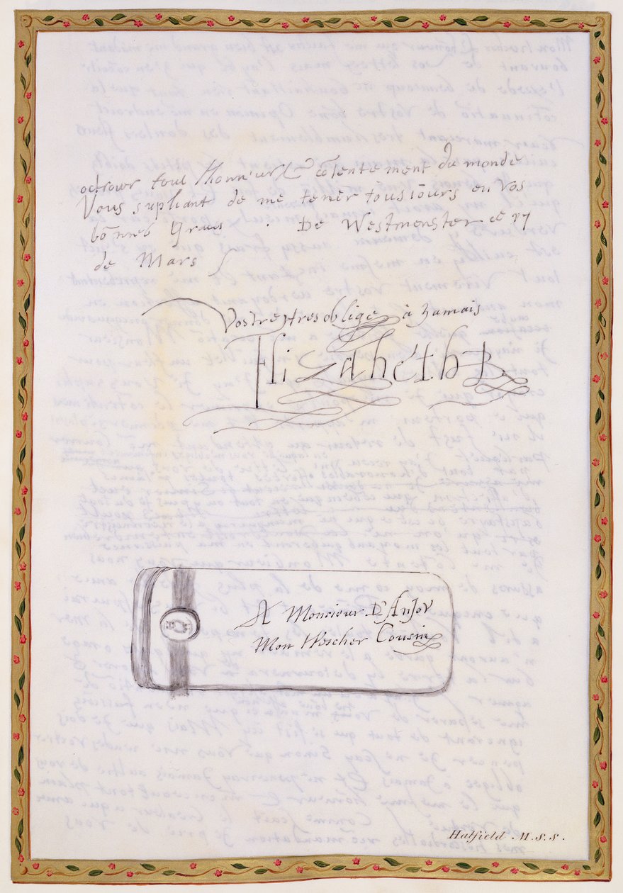 I. Elizabeth tarafından François de Valois, Duc d