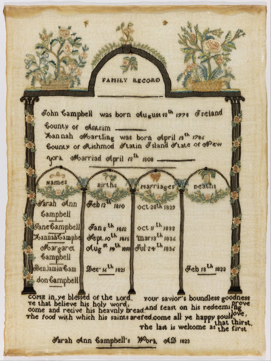Aile kayıt örnekleyici by Sarah Ann Campbell