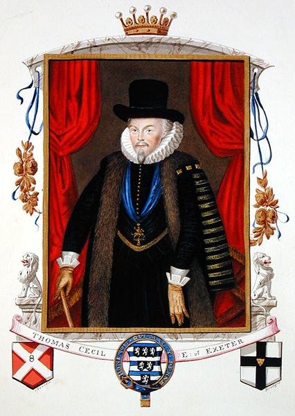 Sir Thomas Cecil (1542-1623) 1. Exeter Kontu, 2. Lord Burghley