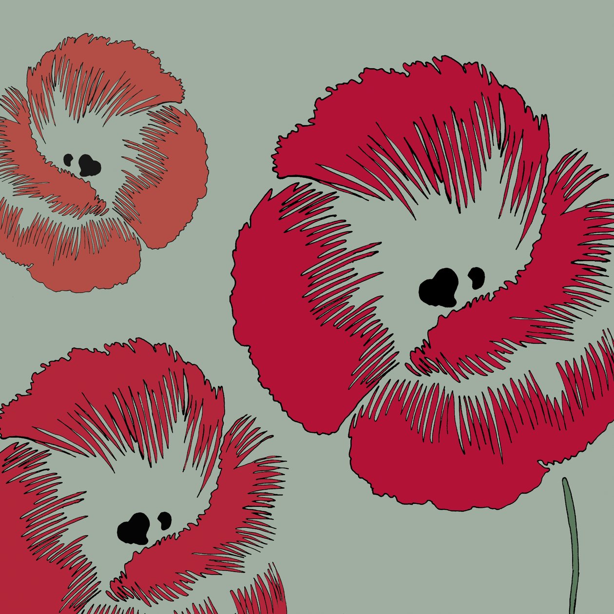 Piknik Poppy, 2005 (dijital) by Sarah Hough