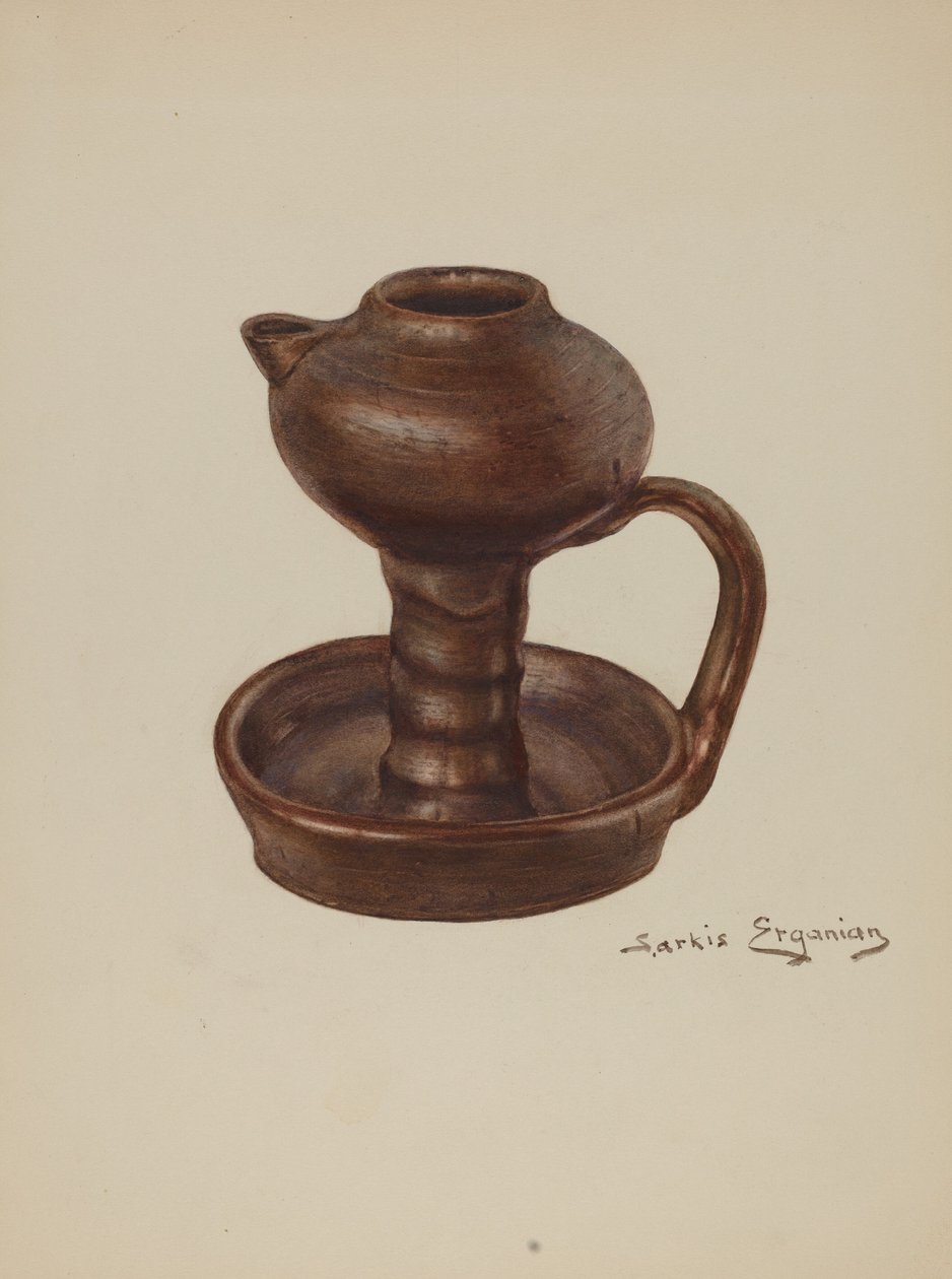 Gres Lambası, c. 1939. by Sarkis Erganian