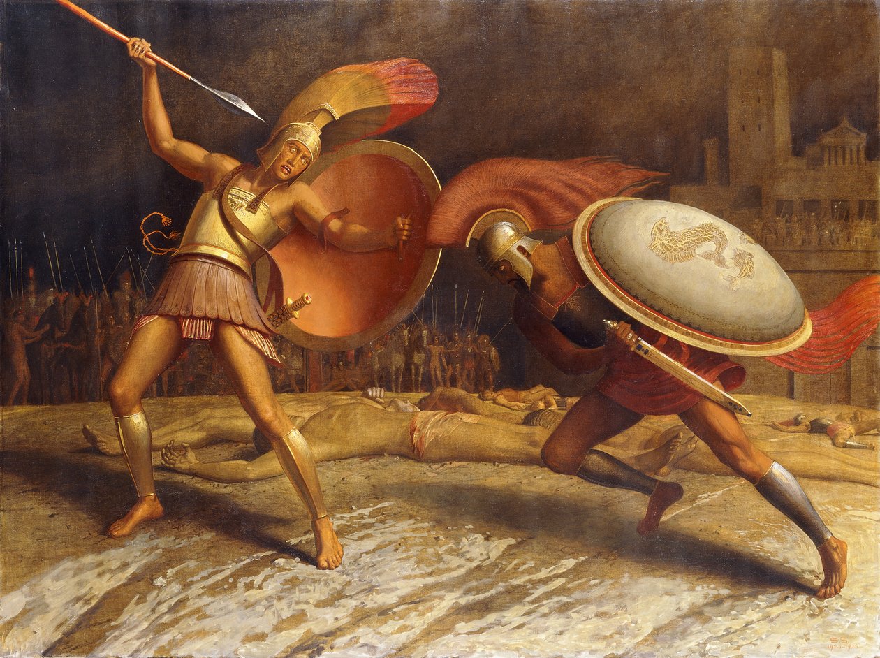 Hektor ve Akhilleus, 1923-26 by Sascha Schneider