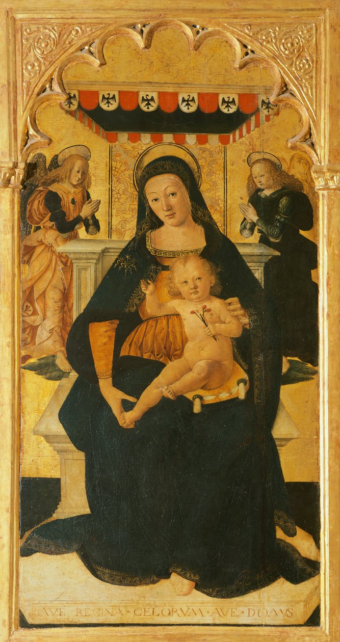 Madonna ve Çocuk Tahta Çıktı by Saturnino Gatti