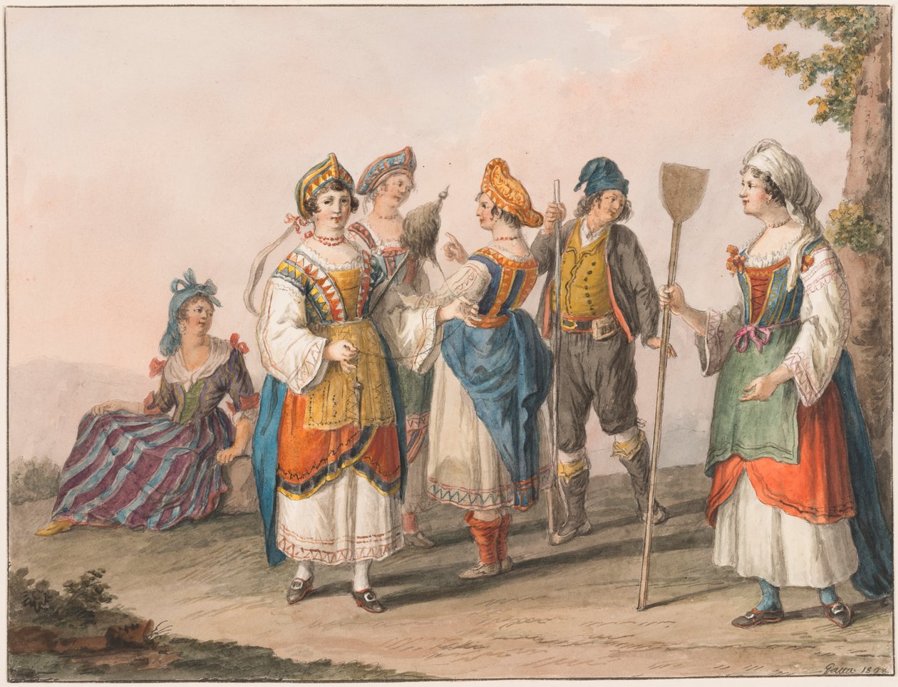 Güney Calabria Kostümleri by Saverio della Gatta