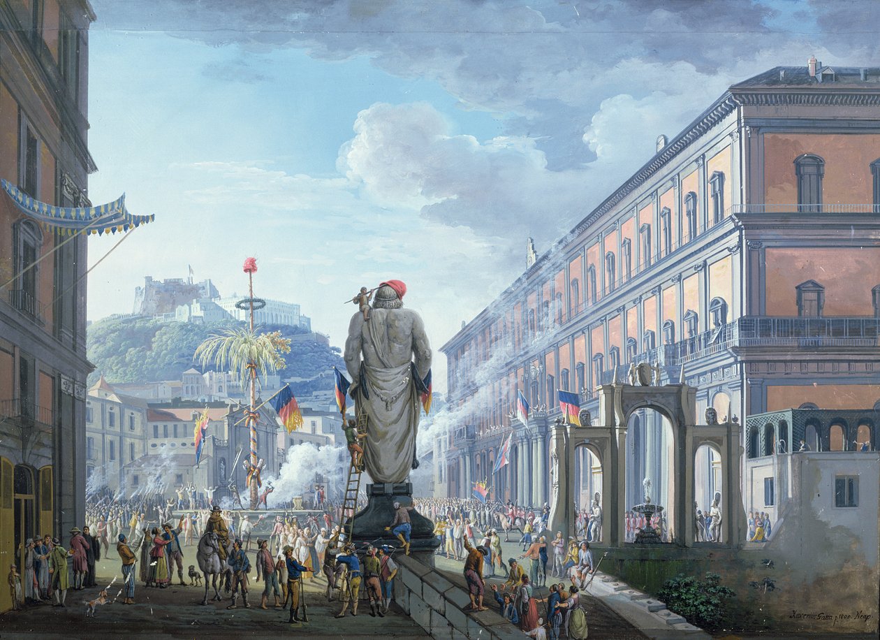 Palazzo Reale, Özgürlük Ağacının Kesildiği ve Birliklerin Toplu Olarak İngilizler Tarafından 1799, 1800