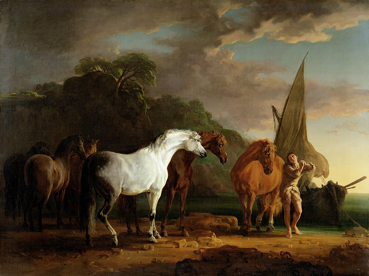 Gulliver, Houyhnhnms Diyarından Son İznini Alırken, c.1769 by Sawrey Gilpin