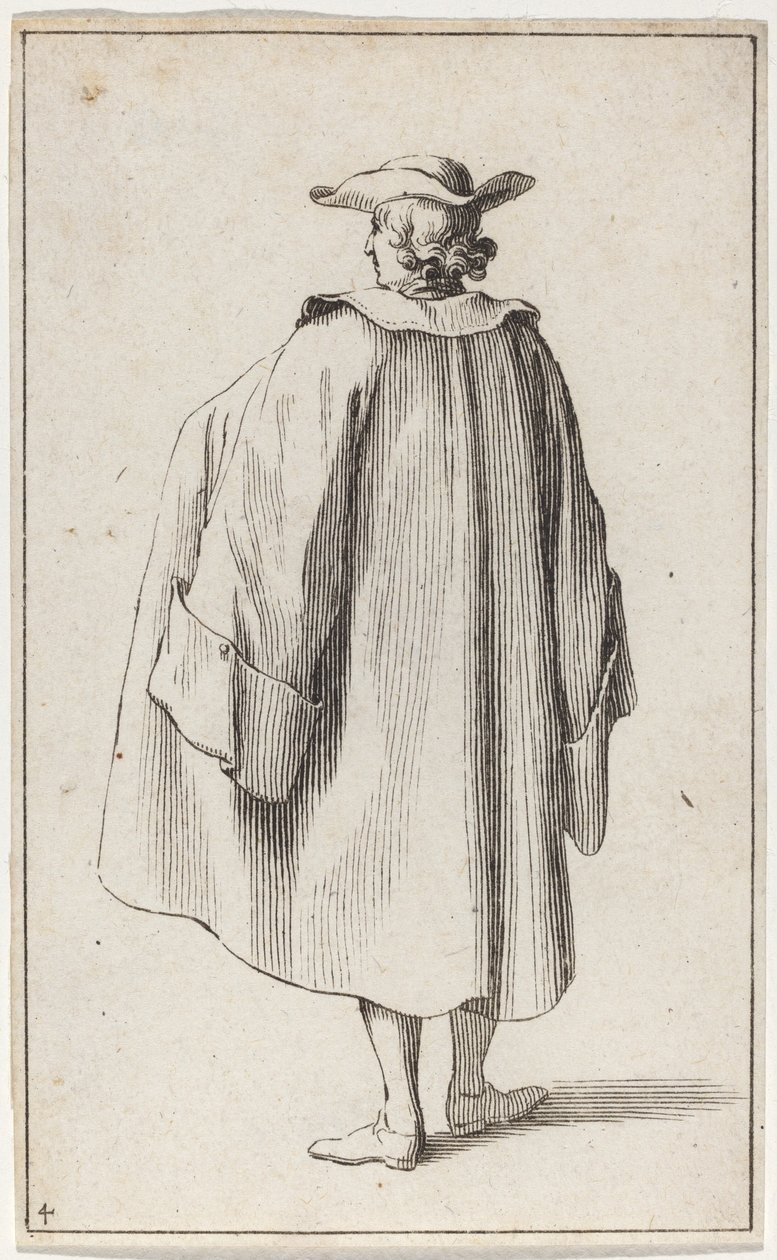 Arkadan bakıldığında duran adam by Sébastien Le Clerc the elder