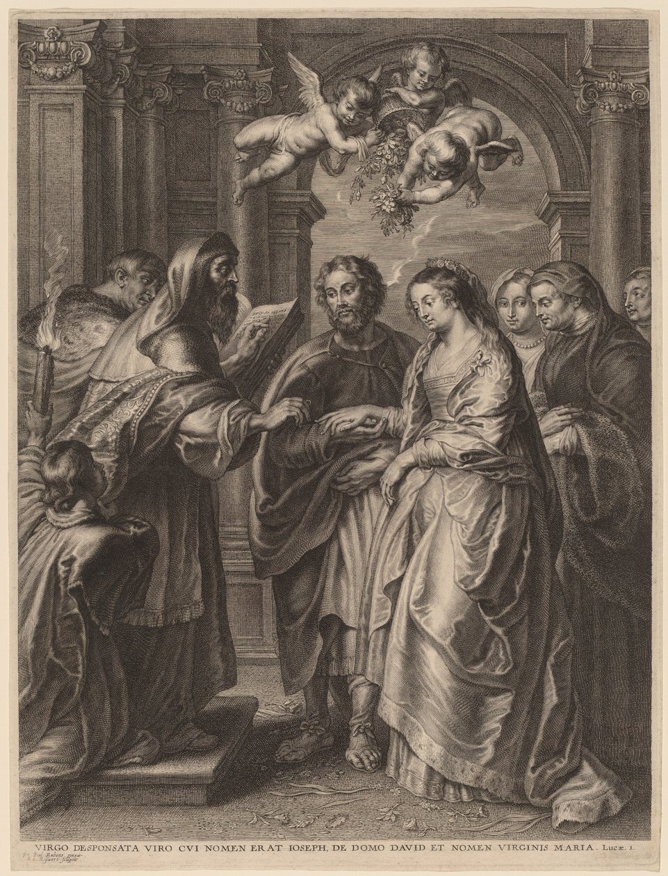 Bakirenin Evliliği by Schelte Adams Bolswert after Sir Peter Paul Rubens