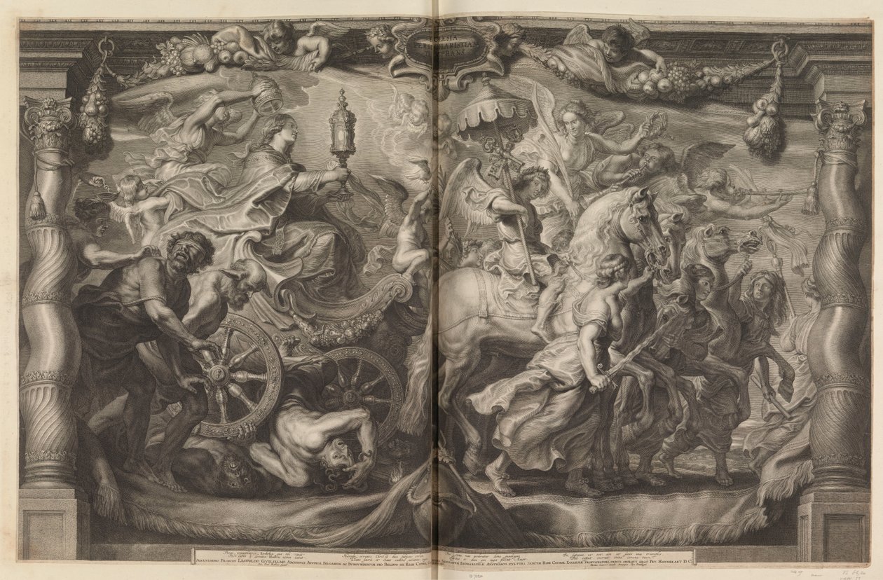 Eucharist aracılığıyla Kilisenin Zaferi by Schelte Adamsz. Bolswert