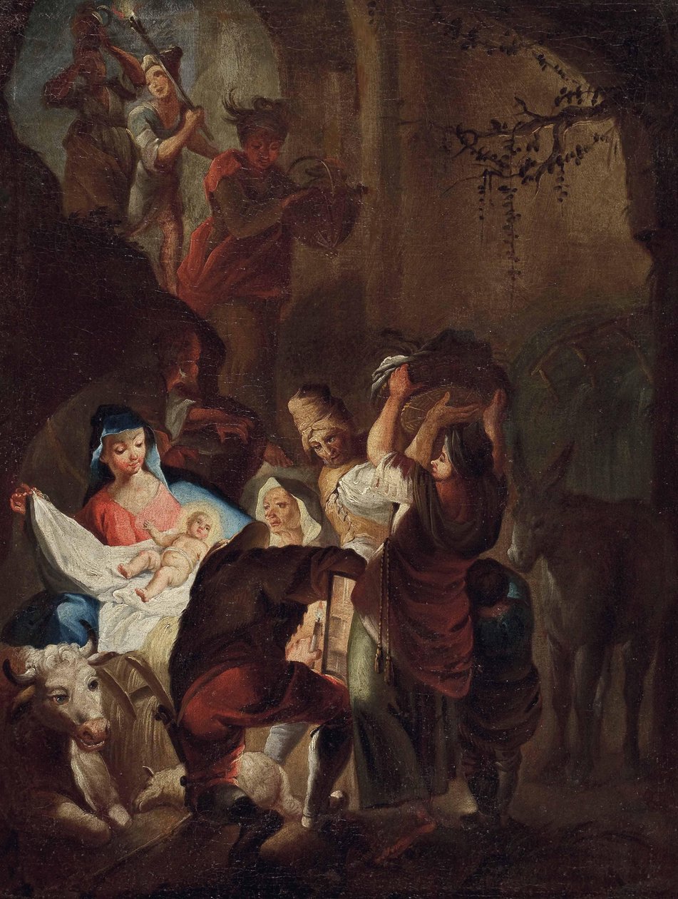 Çobanların hayranlığı by School of Johann Evangelist Holzer