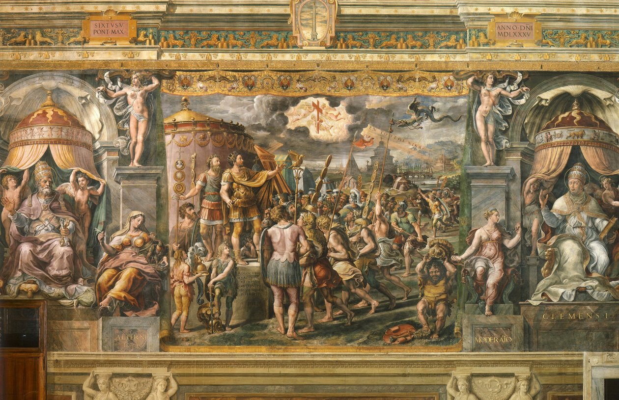 Haç Vizyonu by School of Raphael