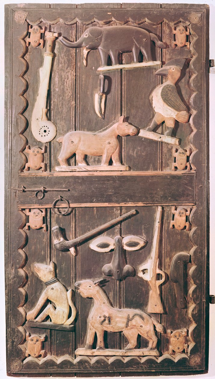 Abomey Kraliyet Sarayı'nın kapısı, Benin by School African