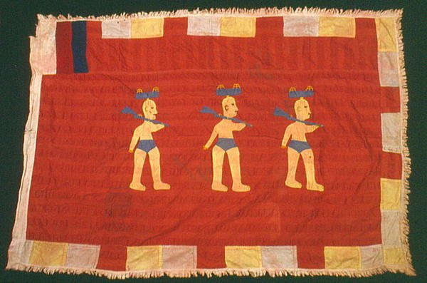 Bayrak, Gana'dan (tekstil) by School African