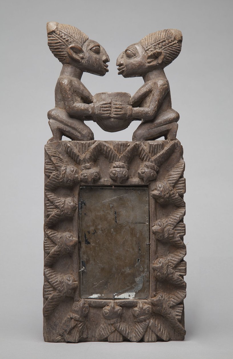 Yoruba Ayna Kasası (ahşap) by School African