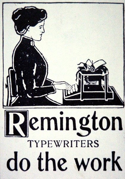 Remington Daktilo Reklamı by School American