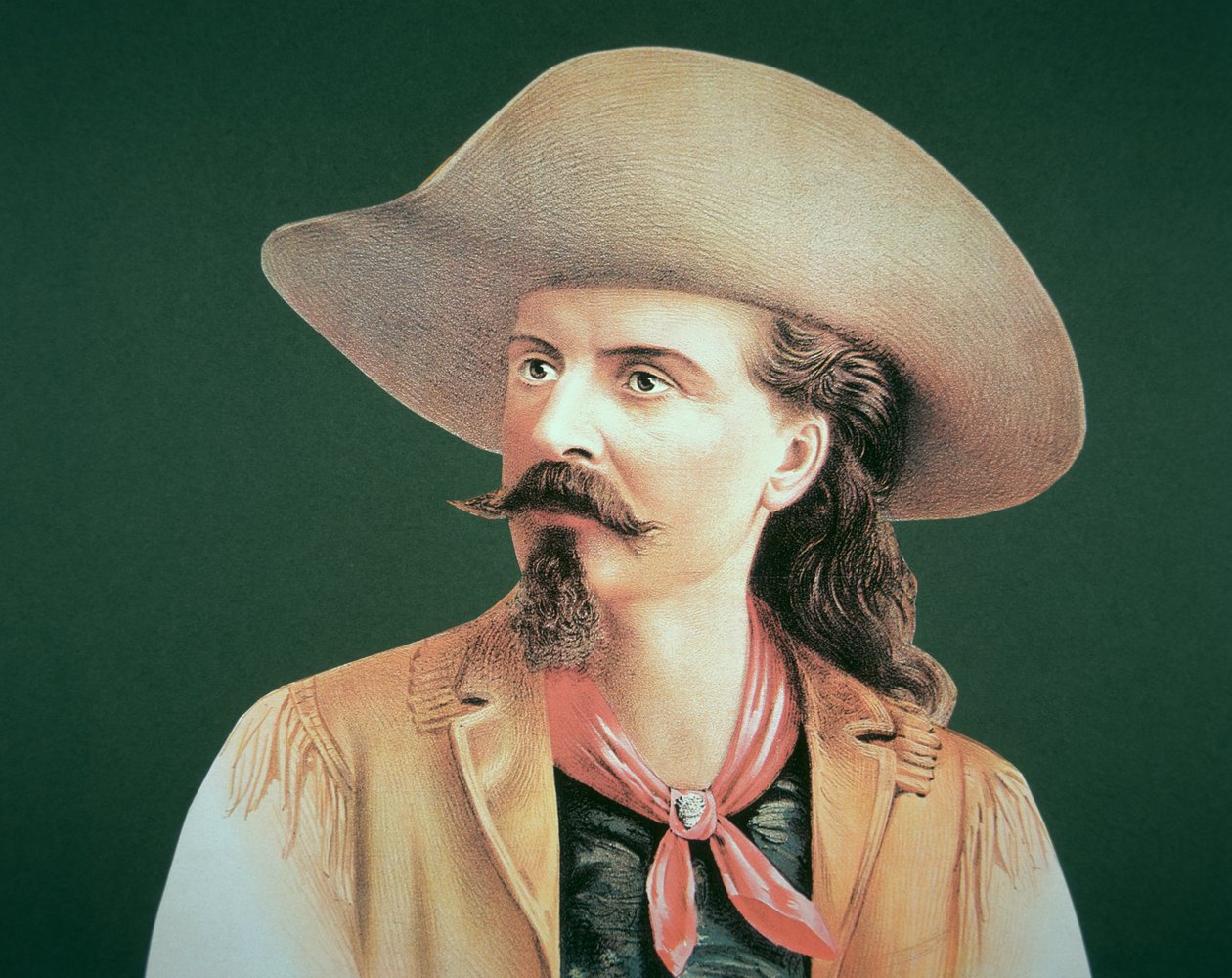 Buffalo Bill (1846-1917) (renkli taş) by School American