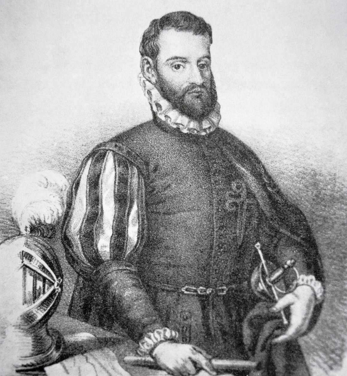 Pedro Menendez de Aviles (taş) by School American
