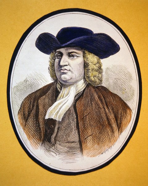 William Penn (renkli taş) by School American