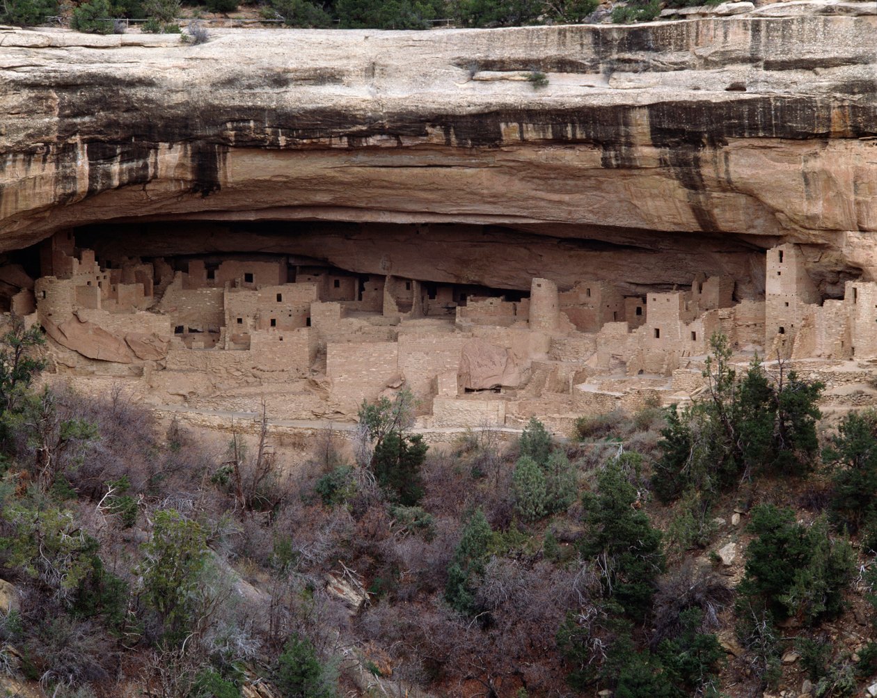 Cliff saray alanının görünümü (1993, Fotoğraf) by School Anasazi