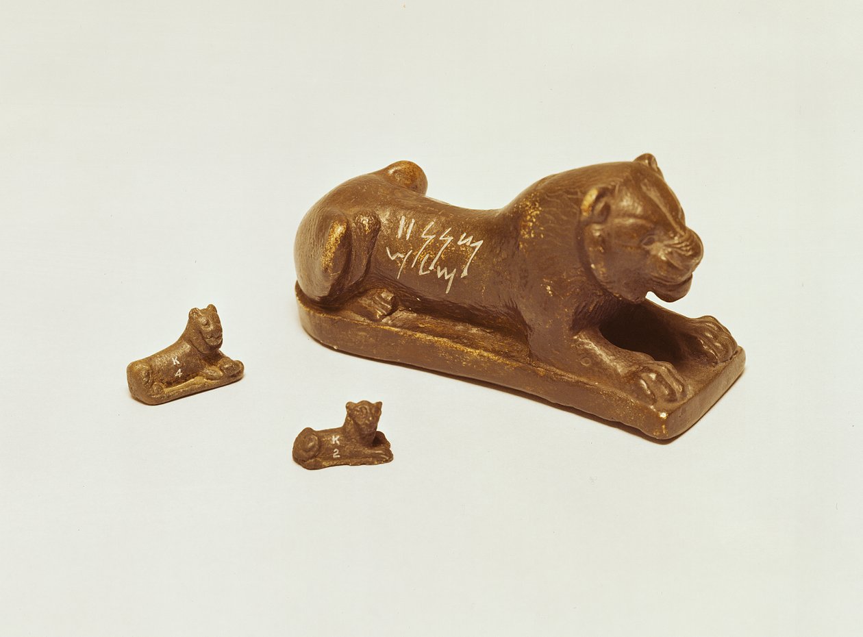 Asur Aslan Ağırlıkları, yaklaşık MÖ 5. yy (bronz) by School Assyrian