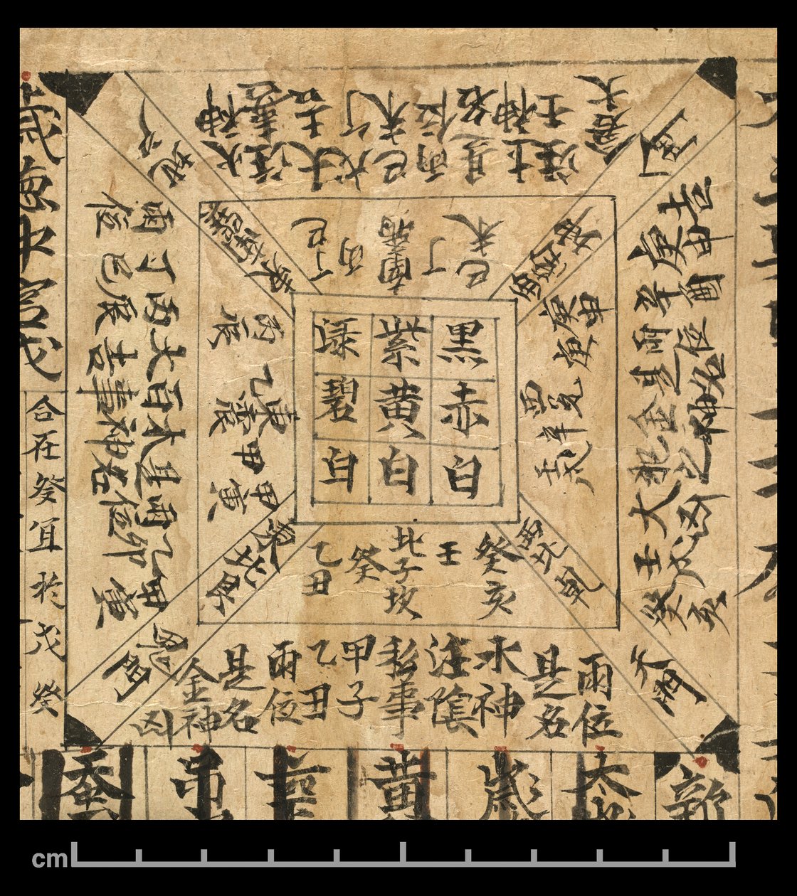 AD 978 için Almanak, Dunhuang Mogao, Çin, c.978 (kağıt üzerine mürekkep) by School Chinese