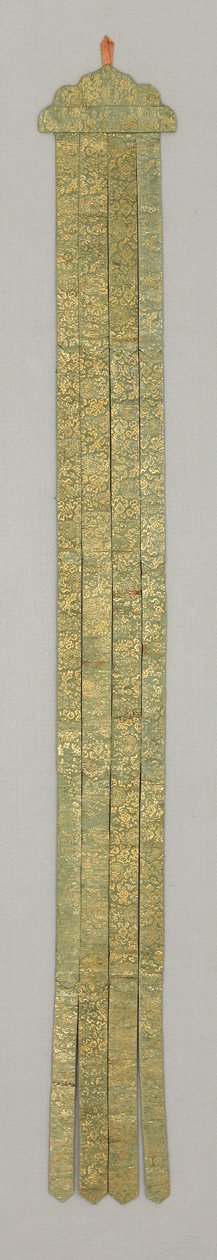 Bandrol, c.18. yüzyıl (İpek brokar) by School Chinese