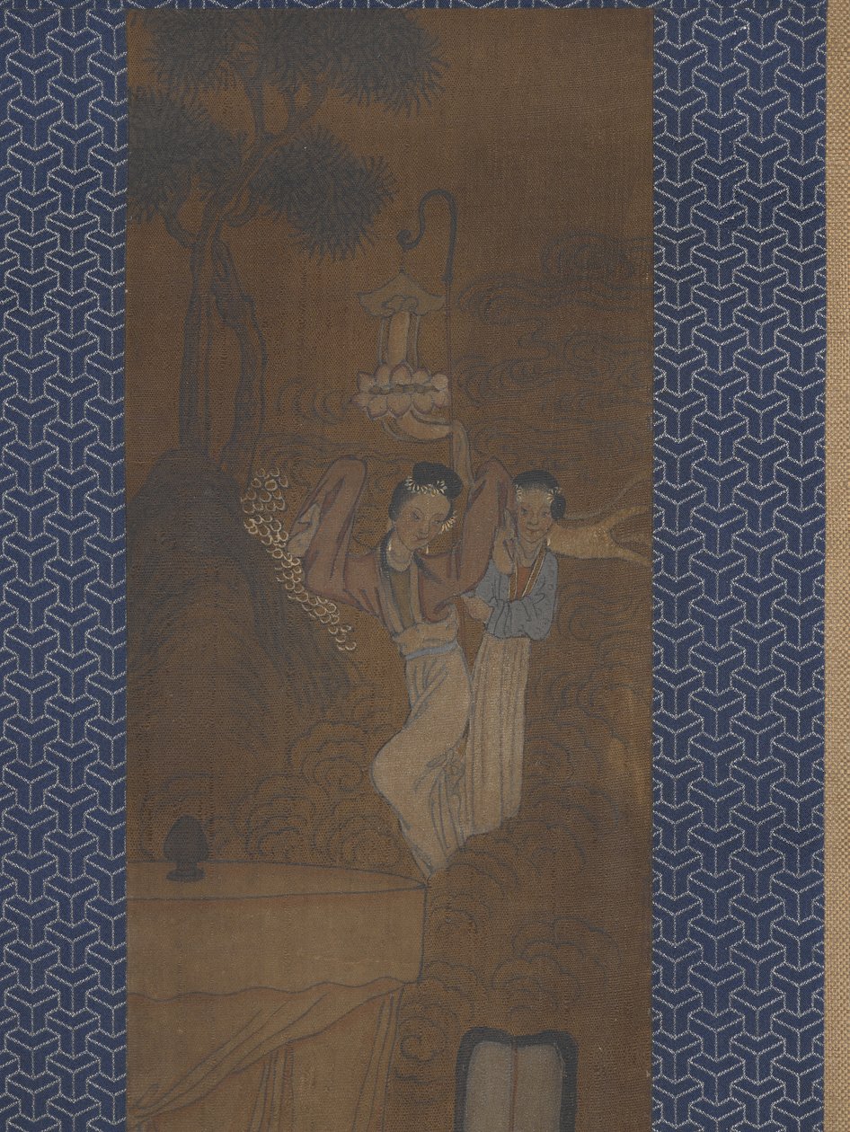 Alayda Beş Kadın (ipek üzerine mürekkep ve renkli) by School Chinese