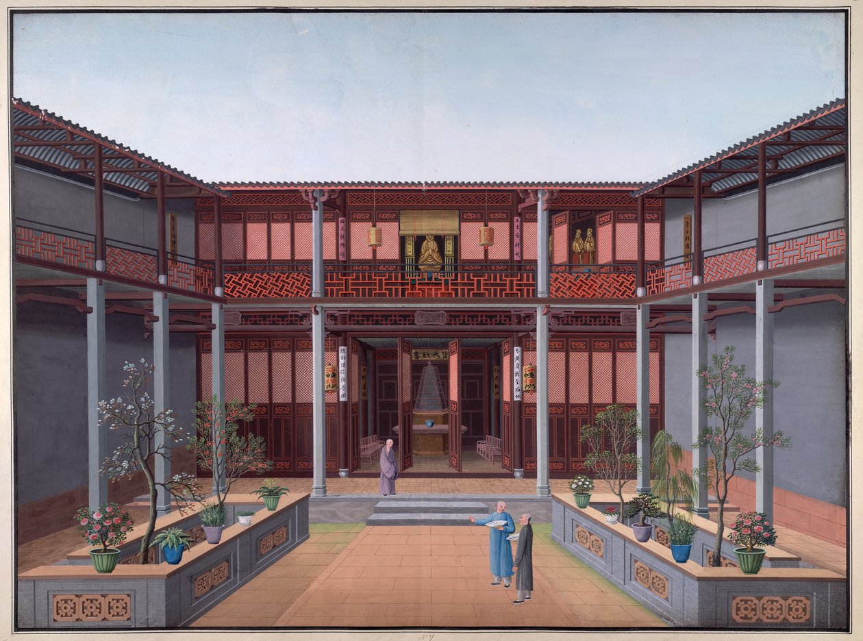 Honam Tapınağı - Kuan Yin Salonu, Zen Avlusu by School Chinese