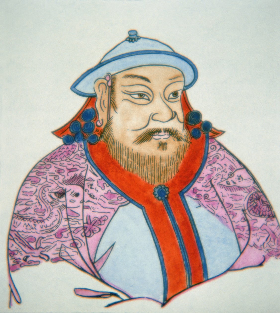 Kubilay Han (kağıt üzerine renkli mürekkep) by School Chinese
