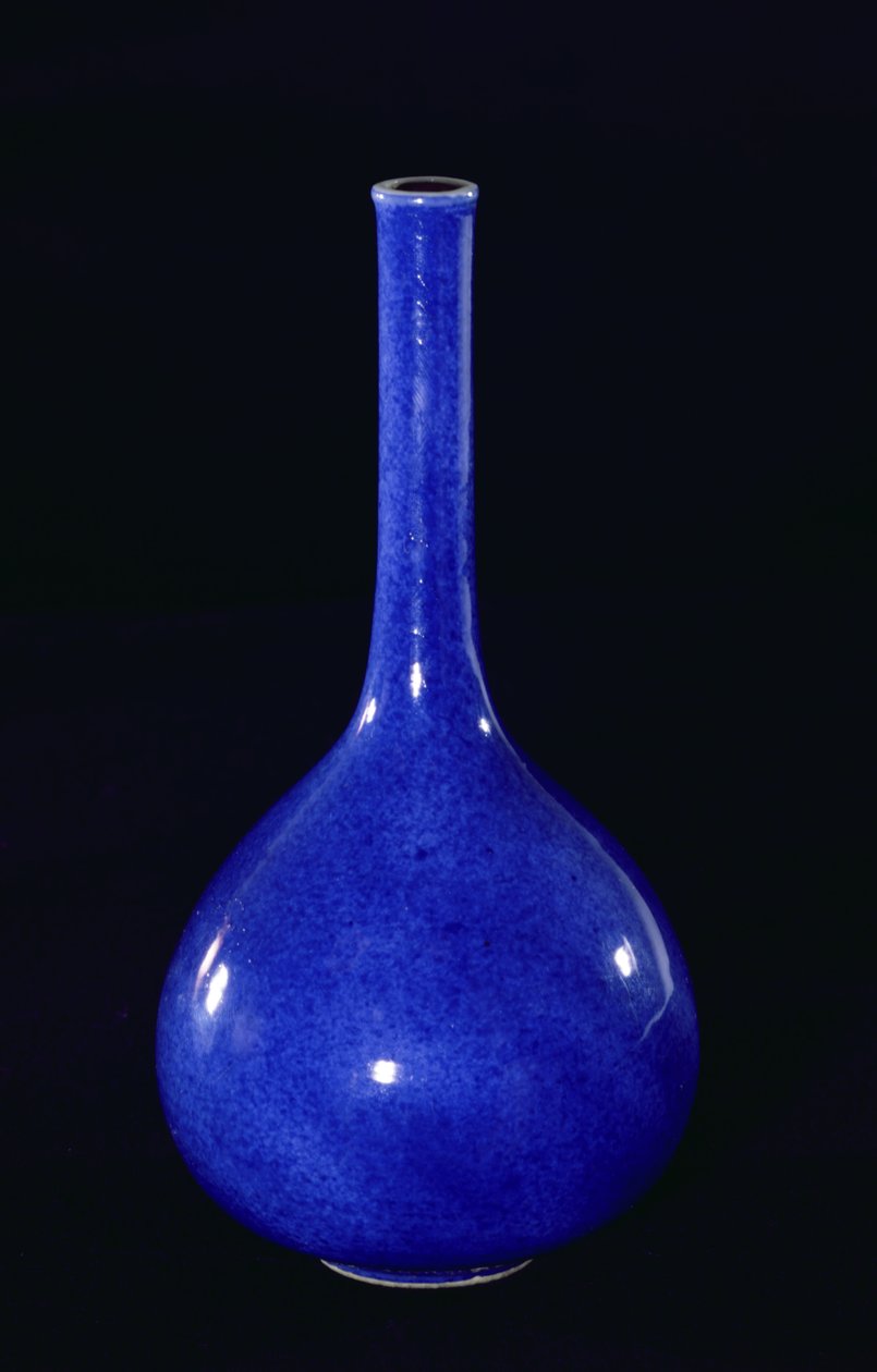 Toz mavi vazo, Qing Hanedanlığı (1644-1912) (seramik) by School Chinese