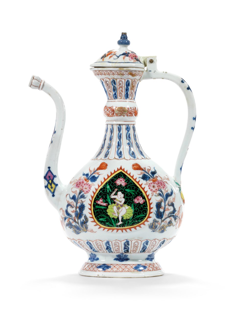 Orta Doğu pazarı için Rose-Imari ibrik ve kapak, 18. yüzyılın ikinci çeyreği (seramik) by School Chinese