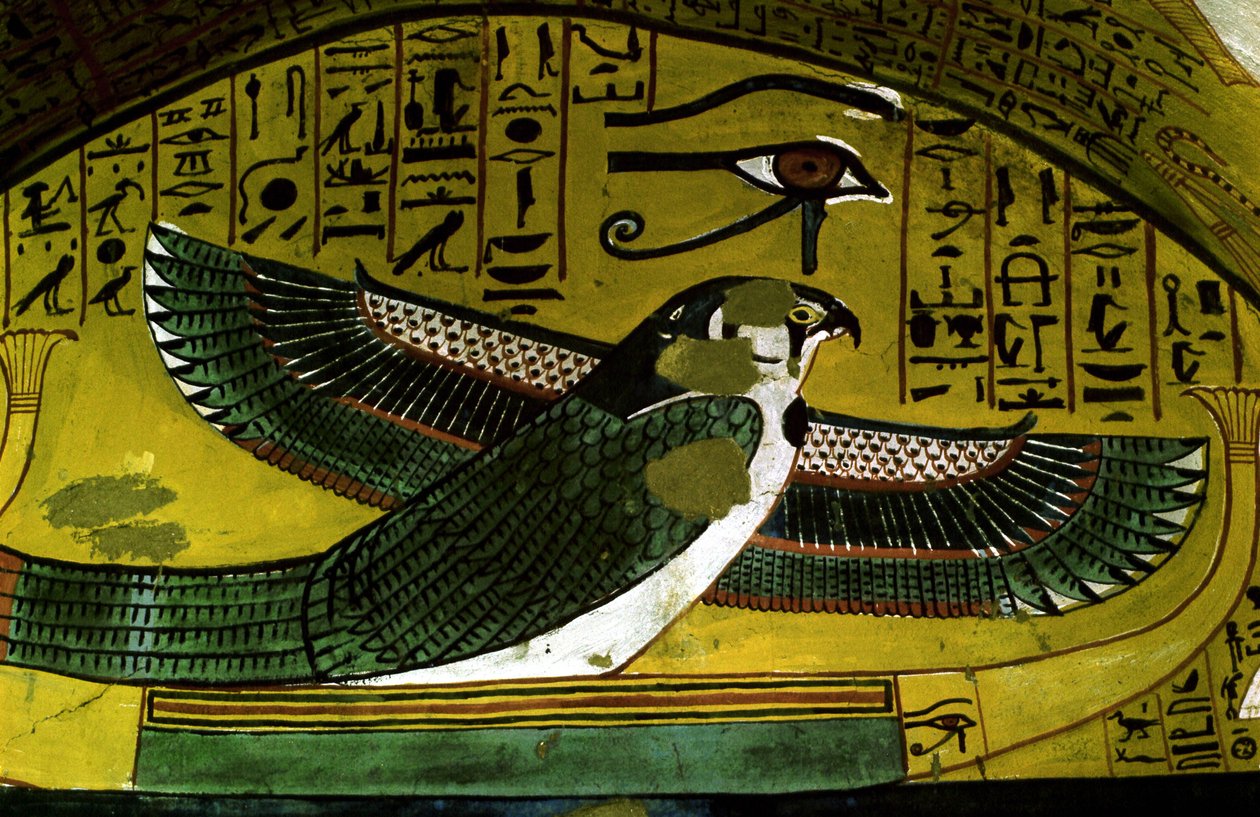 Luxor - Thebes: DEIR EL MEDINEH#39;in web sitesi. Zanaatkarların köyü ve nekropolü. 18. Hanedan#39;ın mezarının detayı. by School Egyptian
