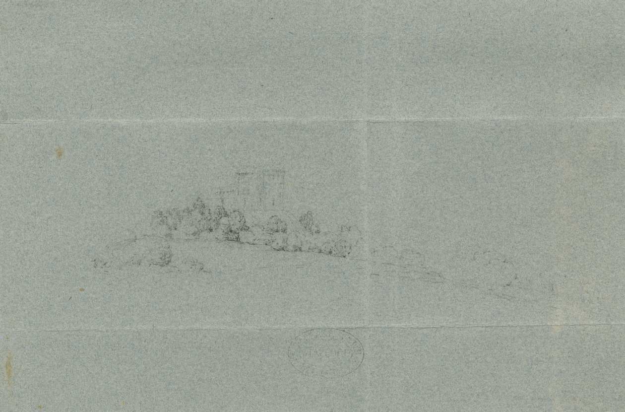 Kale Kilisesi - Stafford Kalesi: karakalem, nd [?19th Century] (çizim) by School English