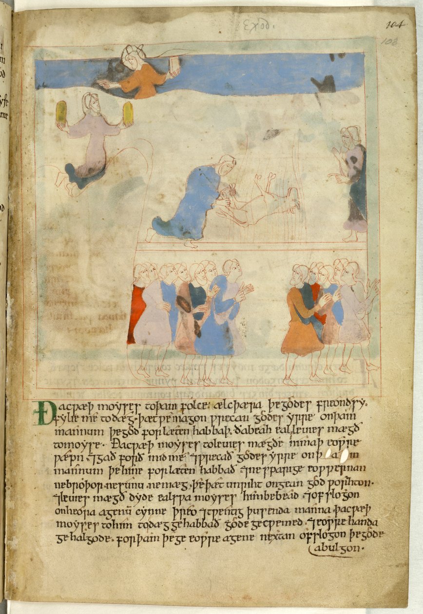 Cotton Claudius B. IV, f.103 On Emir ile Musa, bir 