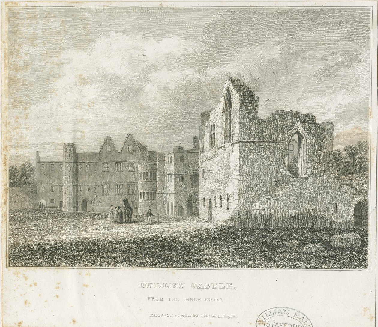 Dudley Kalesi - Kale: gravür, nd [c1831] (baskı) by School English