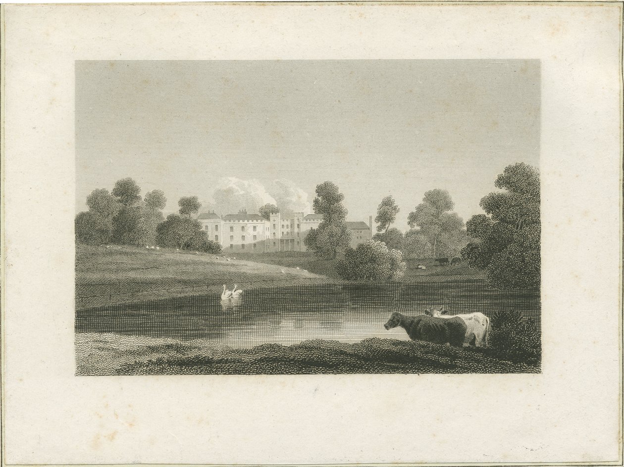 Enville Hall: gravür ve [?18. yüzyılın sonları] (baskı) by School English