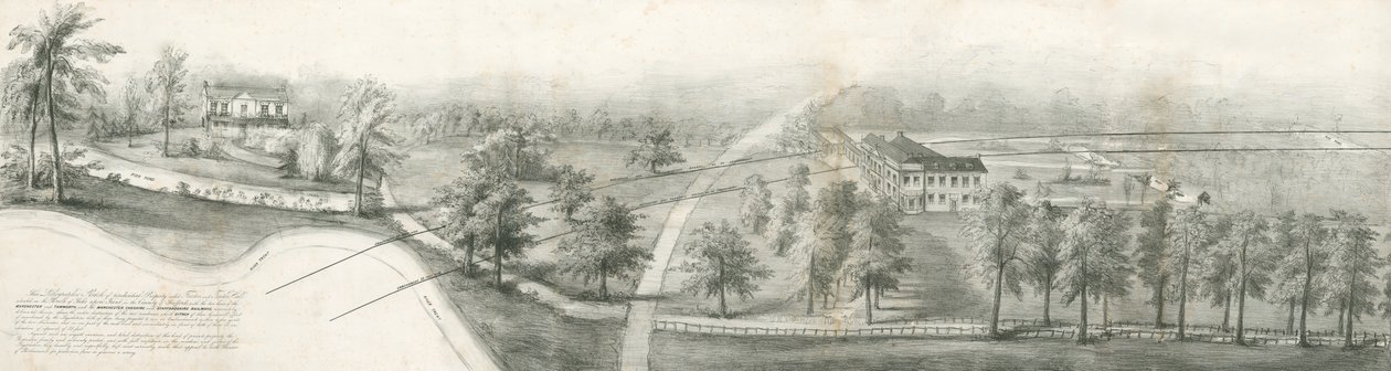 Fenton Hall ve Whieldon Grove: litografi ve [?19. yüzyıl] (baskı) by School English