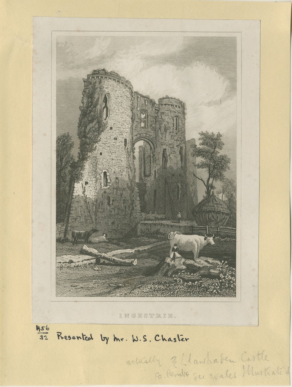 Ingestre - Kale: çelik gravür ve [?19. yüzyıl] (baskı) by School English